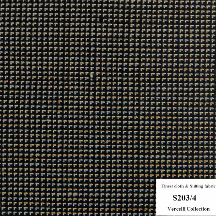 S-203/4 Vercelli CVM - Vải Suit 95% Wool - Xám Trơn